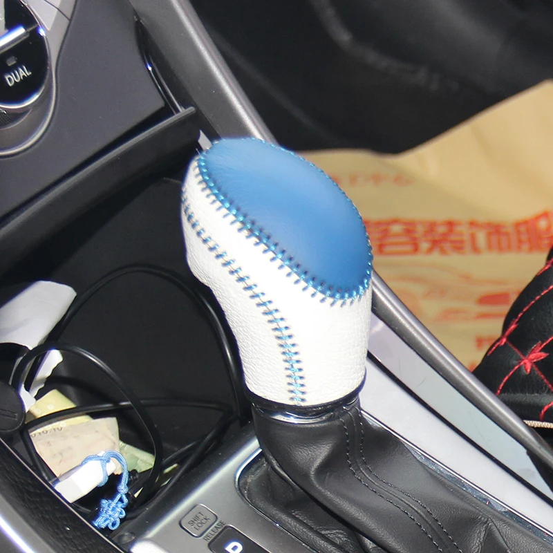 Чехол из натуральной кожи с ручкой переключения передач для Hyundai Elantra AT чехол ppc
