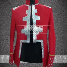 Новинка, короткий Тренч ручной работы с бриллиантами, пальто для мужчин, певцов, ведущий бар, DJ шоу, Звездная модель, сценические костюмы! XS-3XL