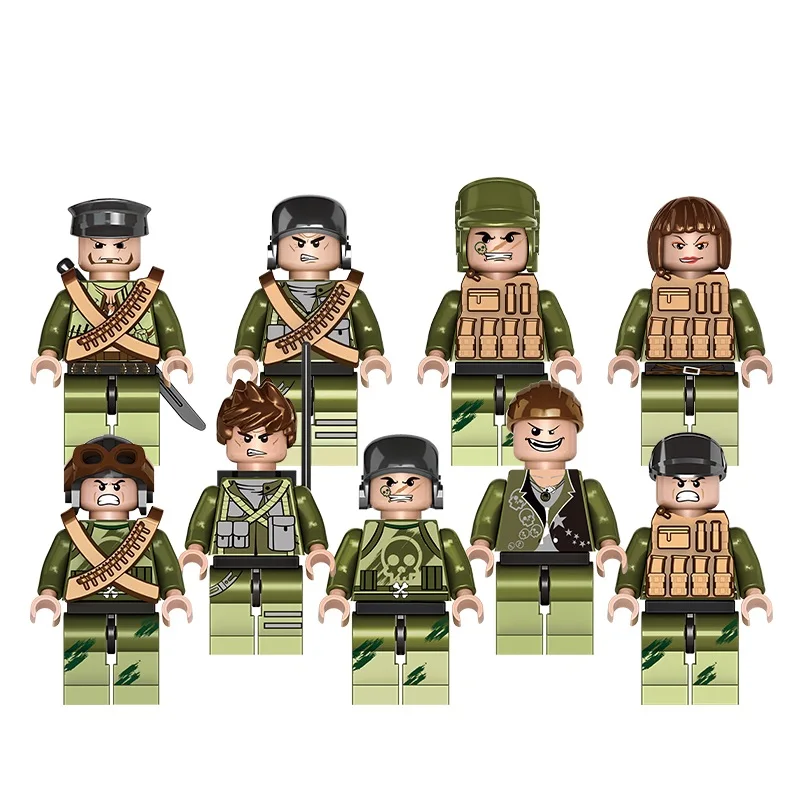 Special Forces Military SWAT Army Soldiers Marine Toys Building Blocks Figures 