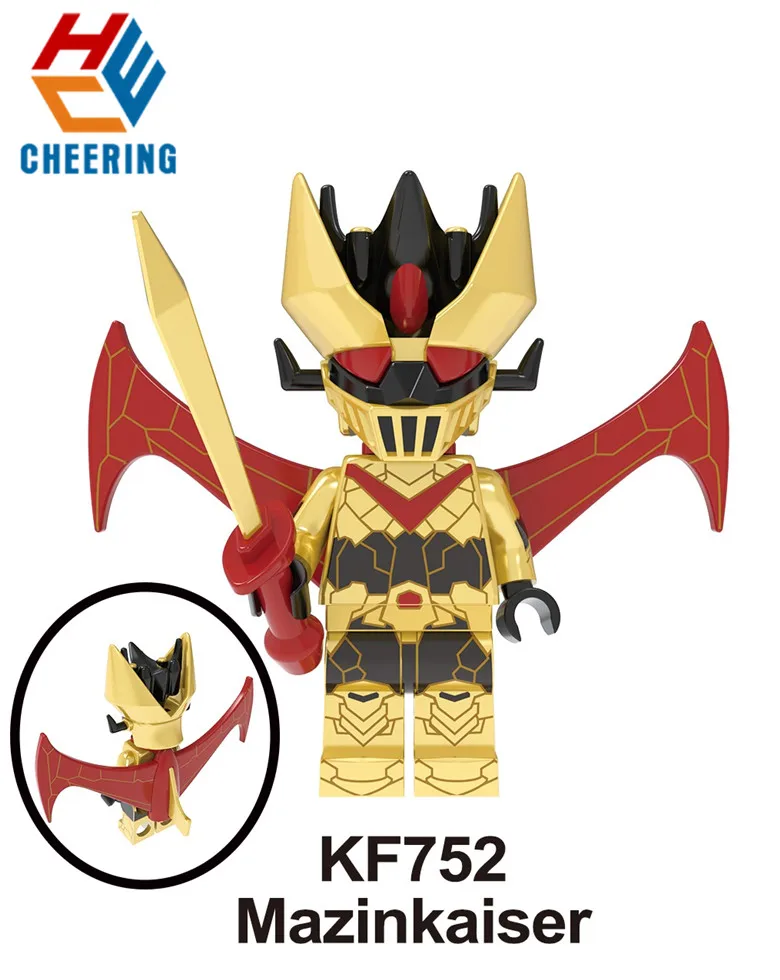 KF752 20Pcs No Box 20 шт. мультфильм аниме фильм пластик мазингер Z мазинкайзер рисунок кирпичи строительный конструктор для детей игрушки KF751 - Цвет: KF752 20Pcs No Box