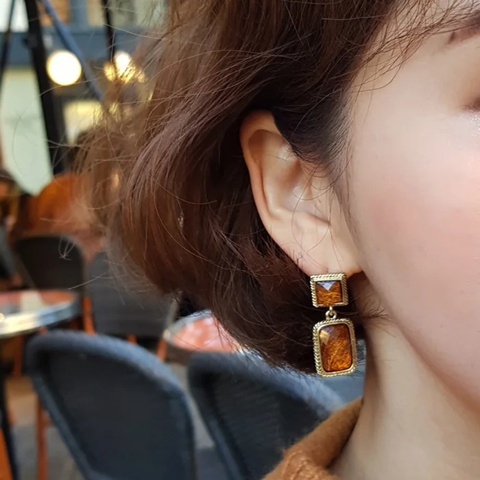 

Simple Fashion Metal Drop Dangle Earrings 3 Color Choice for Women Fashion Wedding Party Christmas Gifts