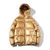 2022 Women's Down Jacket Winter Glossy Silver/Black/Gold/Blue Plus Size 5XL Hooded Parka Outwear Down Padded Coats Female ► Photo 1/6