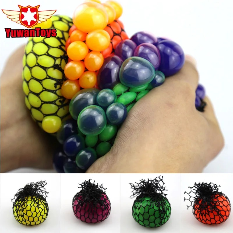 

Funny toys 5CM Antistress Face Reliever Grape Ball Autism Mood Squeeze Relief Healthy Toys Fun Geek Gadget for Halloween Jokes