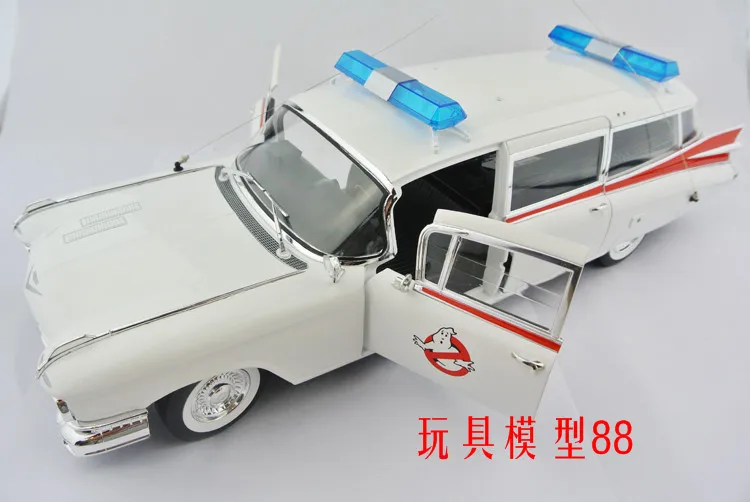 1:18 колеса 1959 Cadillac ECTO Ghostbusters GHOSTBUSTERS модели оригинальная высокая модель автомобиля новая