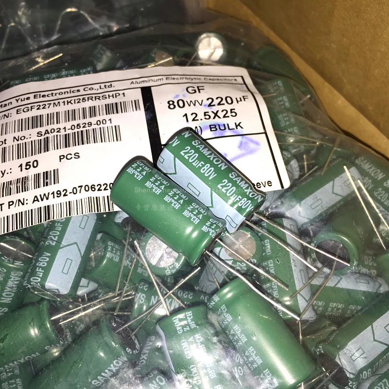 

10pcs/25pcs for SAMXON 80V220UF 12.5x25 GF High-frequency Low-impedance Electrolytic Capacitors 220uf 80v