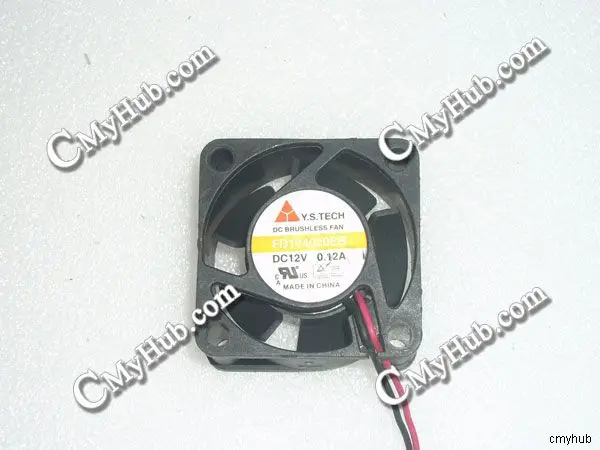 Для Y.S.TECH FD124020EB DC12V 0.12A 4020 40 мм 4 см 40x40x20 2-контактный Вентилятор охлаждения |