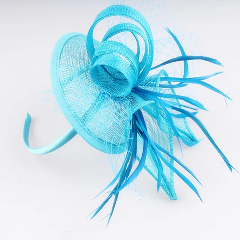 15 цвета привлекательный sinamay материала чародей головной убор коктейль головные уборы свадебные hat suit for all season YQ16001