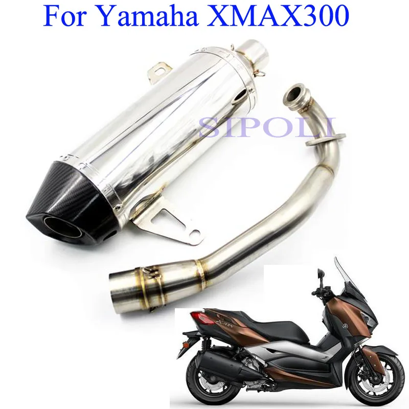 

Slip-On Motorcycle Exhaust For Yamaha XMAX300 X MAX300 Link Header Pipe With ARROW Muffler Have ARROW Laser