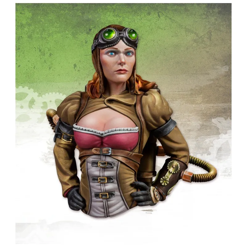 

1/12 Resin BUST Model Kits AMELIA STEAM Unassambled Unpainted