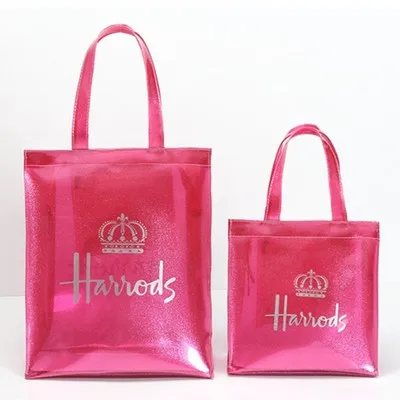 

2019 New Season Fashion England Style Pvc Waterproof shopping bag Large-capacity shopping bag women hand bags shoulder bags