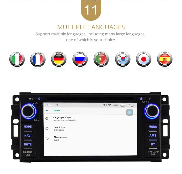 Discount LJDA Android 9.0 Car Radio Multimedia DVD GPS For Dodge RAM 1500 Chrysler Sebring Jeep Compass Commander Grand Cherokee Wrangler 13
