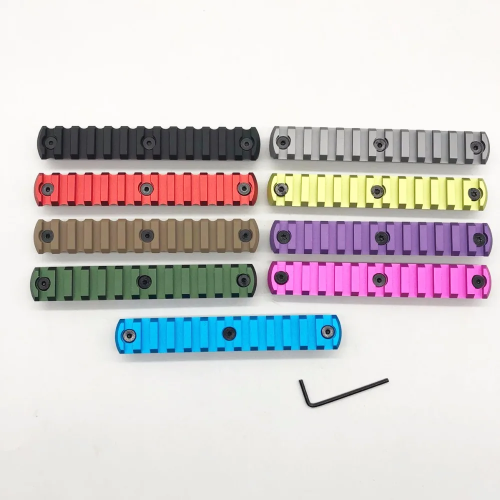 

13 Slots Keymod Rail Section Black/Red/Tan/Blue/Pink/Grey/Purple/Grass Green/Olive Green Picatinny Mount Adapter Rails Segment