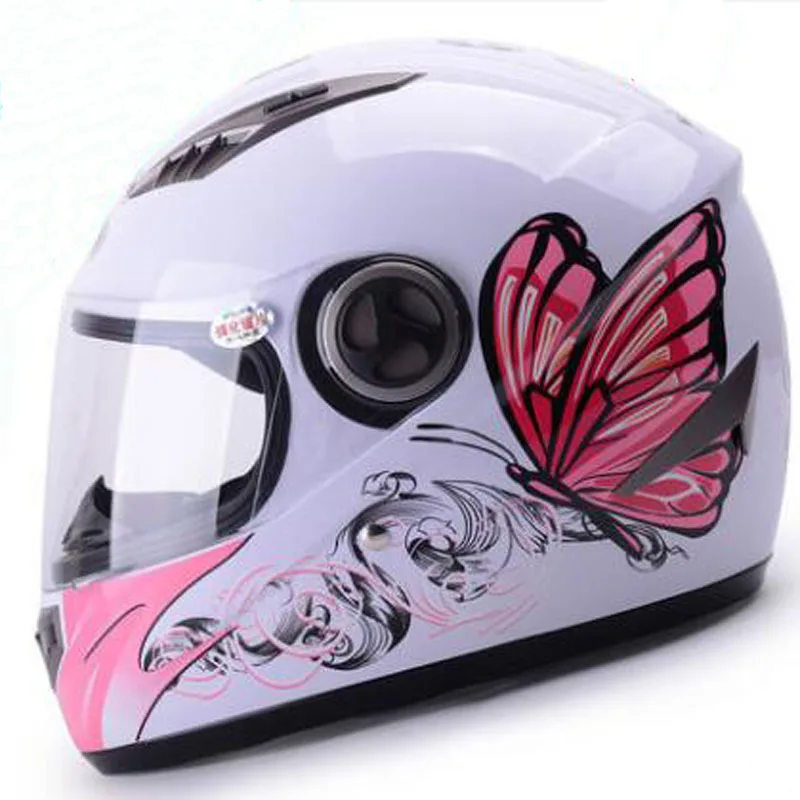 Женский зимний теплый Полный мотоциклетный шлем четыре сезона общий мотоциклетный шлем с ветрозащитным шейный платок - Цвет: 2