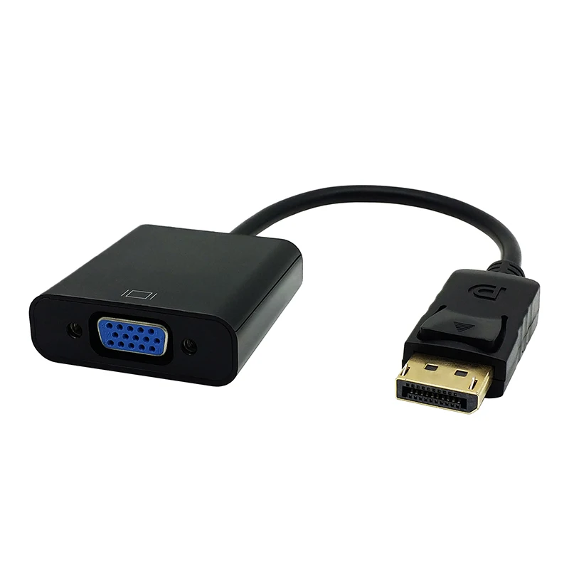 DP to VGA Adapter DisplayPort to VGA Converter DP Cables Adapter Male to Female 1080P for HDTV Monitor MacBook Projector PC (2)
