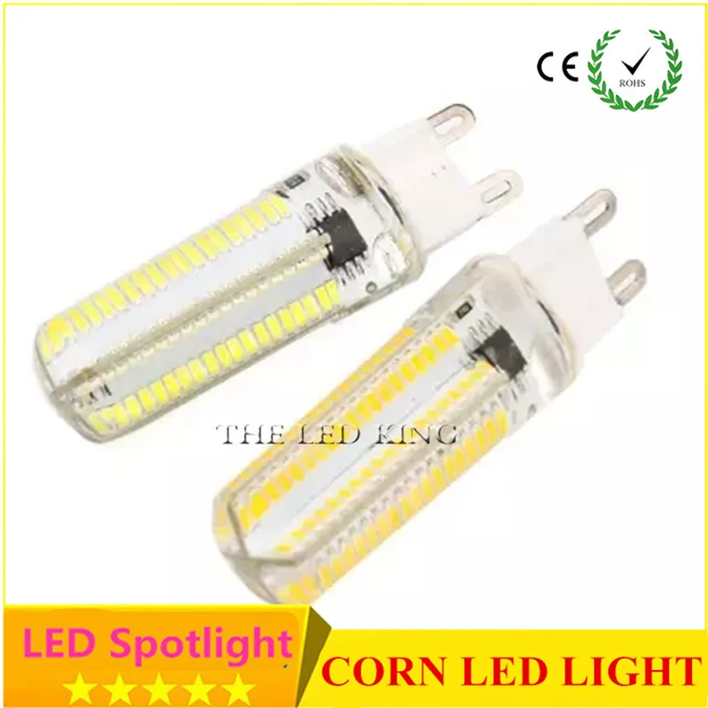 10pcs/lots Ultra bright G9 LED Bulb 110V 220V 15W 3014 SMD 104LEDS
