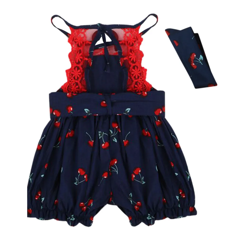 

2017 Summer New Style Fashion Casual Toddler Baby Kids Girls Floral Romper Halter Jumpsuit Playsuit Outfits Clothes