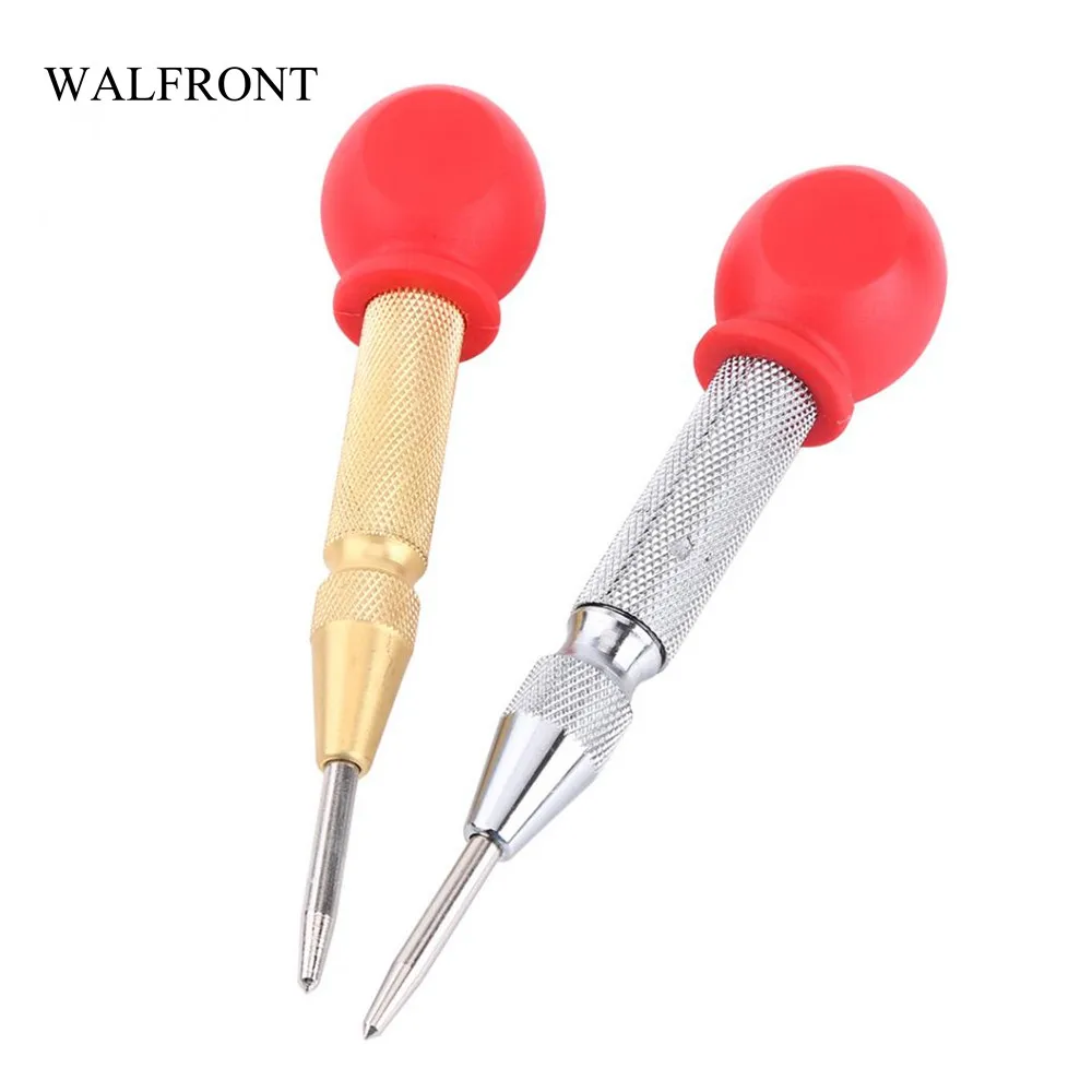 

WALFRONT 1pcs HSS Automatic Center Punch Pin Drill Bit Spring Loaded Marking Starting Holes Tool Hole Impact Punch Tip with Cap