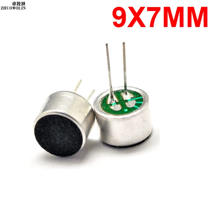 10PC/Lot 9*7mm With Pin Capacitive Electret Condenser MIC Unit Microphone 52DB YXSMDZ2462in