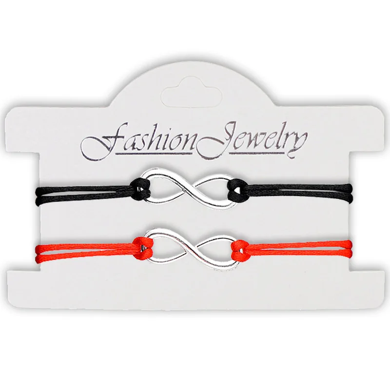 

2pcs/set Together Forever Love Infinity Bracelet for Lovers Red String Couple Bracelets Women Men's Wish Jewelry Gift