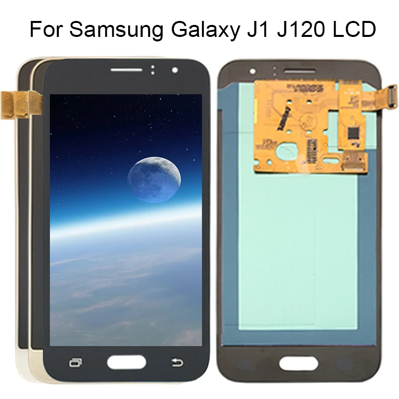 

100% Test LCD For SAMSUNG GALAXY J1 2016 LCD J120 J120f J120M J120H Display Touch Screen Digitizer Display for Samsung J120 lcd
