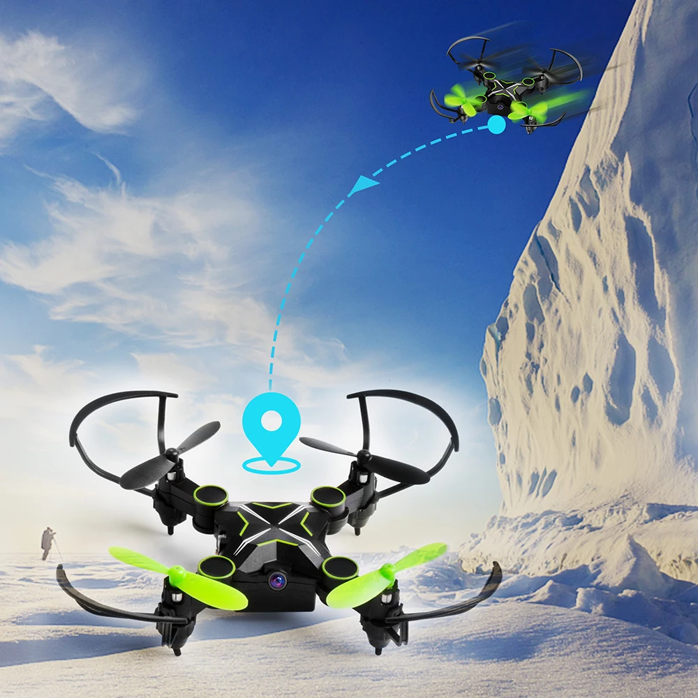 

Gizmovine Rc Quadcopter Mini Drones With Cameras HD WiFi Phone Control and Remote Control Support One Key to Return toy for boy