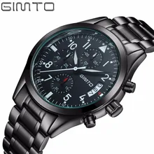 2016 Sport Montre Homme Top Marque De Luxe En Acier Inoxydable Étanche Militaire Bracelet À Quartz Homme Horloge horloges mannen saat