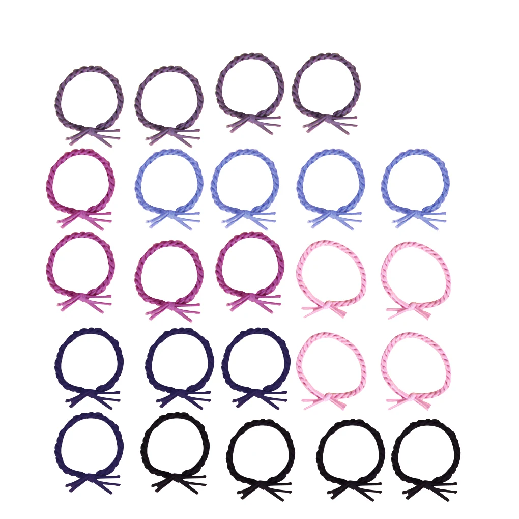 

24Pcs/Set Kids children Elastic Hair Bands Fashion Seamless Diameter Headwear Girls Hair Accessories Fashion Headband Fabric