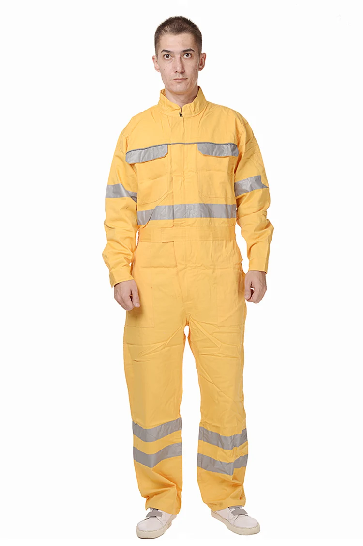 Work Coveralls Men Women Long Sleeve Wear-resistant Working Overalls Reflective Strip Safety Clothing Repairman Factory Uniforms (25)