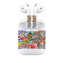 Для AirPods скины Стикеры съемный клей декоративная переводная картинка кожи Стикеры для airpods виниловая наклейка- 0992