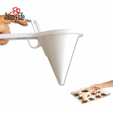 Простые в эксплуатации конфеты Воронка белые пластиковые формы для шоколада тесто Воронка кекс диспенсеры инструмент для выпечки