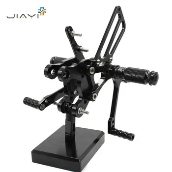 

CNC Billet Motorcycle Adjustable Rearset Foot Pegs Pedals Rest Rear set Racing For Honda CBR400RR CBR 400 RR NC29 93-99 96 Black