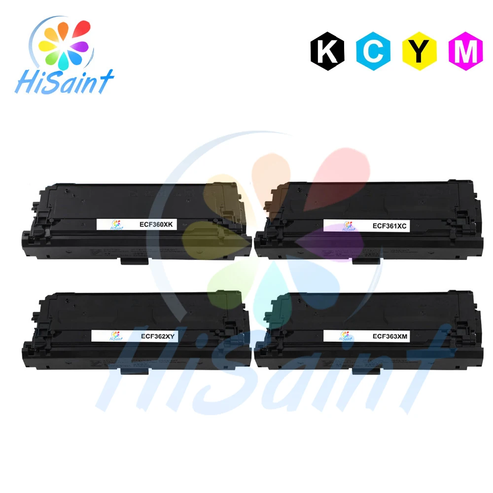 

At a loss Hisaint 4Pack Color Toner Cartridges Replaces For HP 508X CF360X CF361X CF362X CF363X For HPM552dn (Bk, C, Y, Magenta)