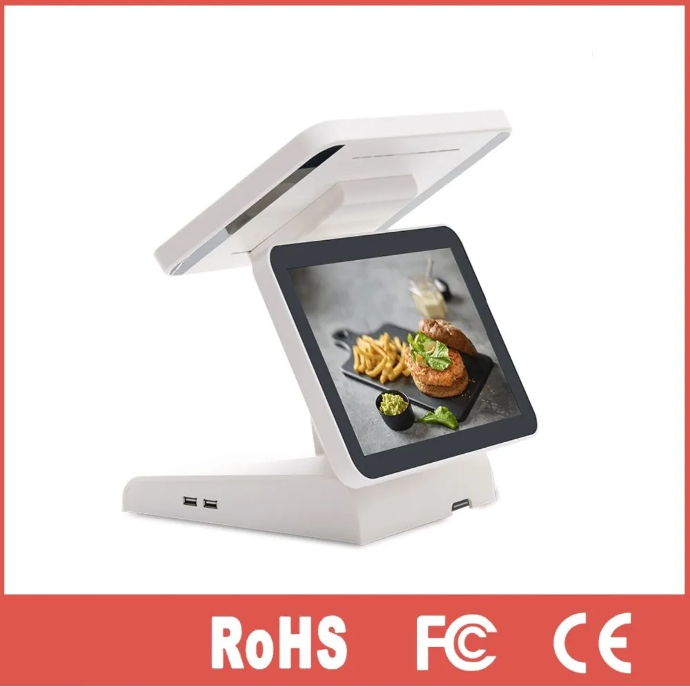 

12 inch pos system dual display all in one touch screen pos retail pos for supermarket