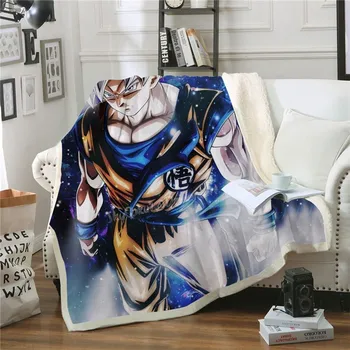 

Sherpa Blanket Couch Quilt Cover Travel Bedding Outlet Throw Fleece Blanket Anime&Dragon Ball Bedspread