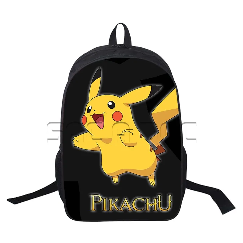 Рюкзак с покемонами, аниме, с принтом Пикачу, для мальчиков и девочек, школьные сумки для подростков, рюкзак для ноутбука, Mochila - Цвет: 74