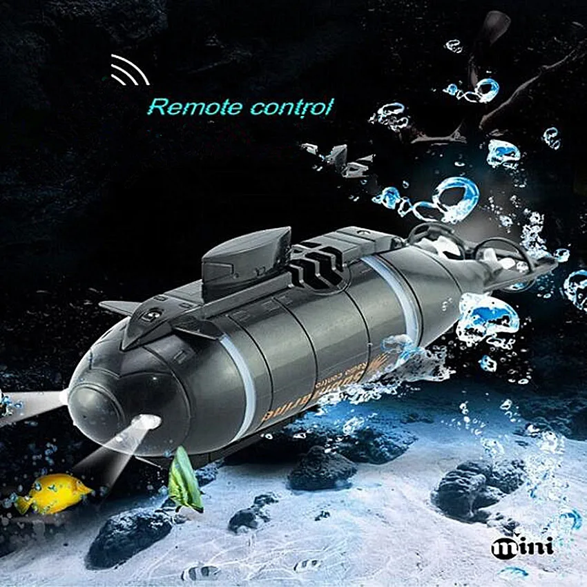 Presente do Menino Modelo de Submarino Velocidade do Barco de Controle Mini Submarine Toy Kids Simulação Remoto Drone 1 pc rc 2 Cheap Aviões de radiocontrole
