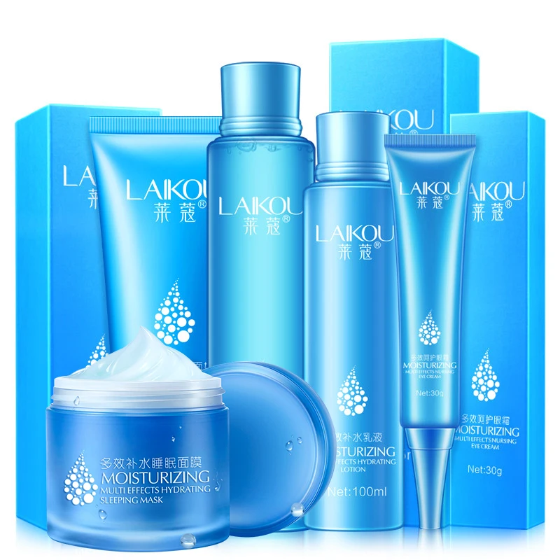 LAIKOU 5 шт./компл. увлажняющий комплект для ухода за кожей лица средство очищения