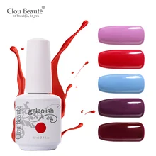 Гель-лак для ногтей от Clou Beaute, профессиональный светодиодный УФ-Гель-лак для ногтей, Полупостоянный розовый золотистый лак, впитывающий гель, эмаль