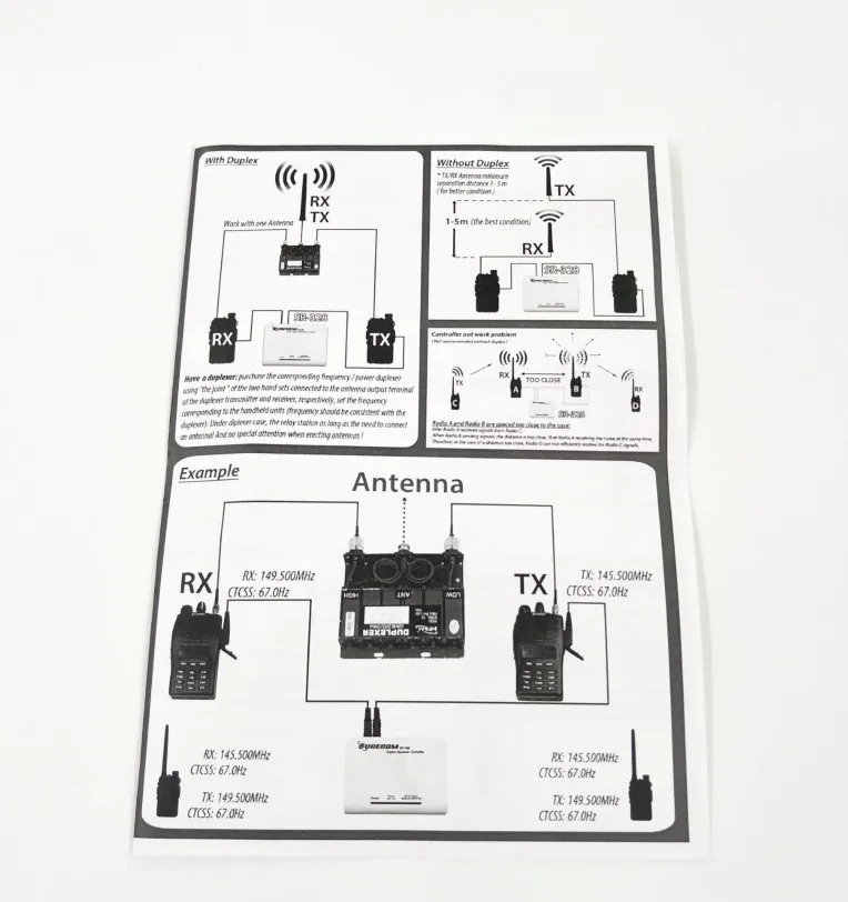 SR-328 Two Way Radio Duplex Repeater Controller with Connect Cable for BaoFeng UV-5R UV-B5 UV-82 BF888S 6