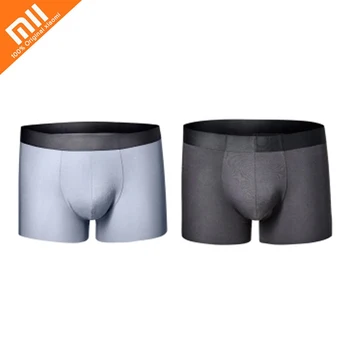

2 pcs original xiaomi mijia instant me touch series comfortable boxer briefs men's character underwear