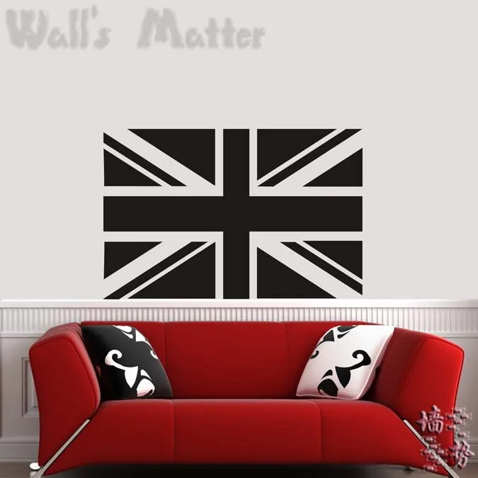 Creativa Reino Unido Bandera De Vinilo De La Pared De La Bandera