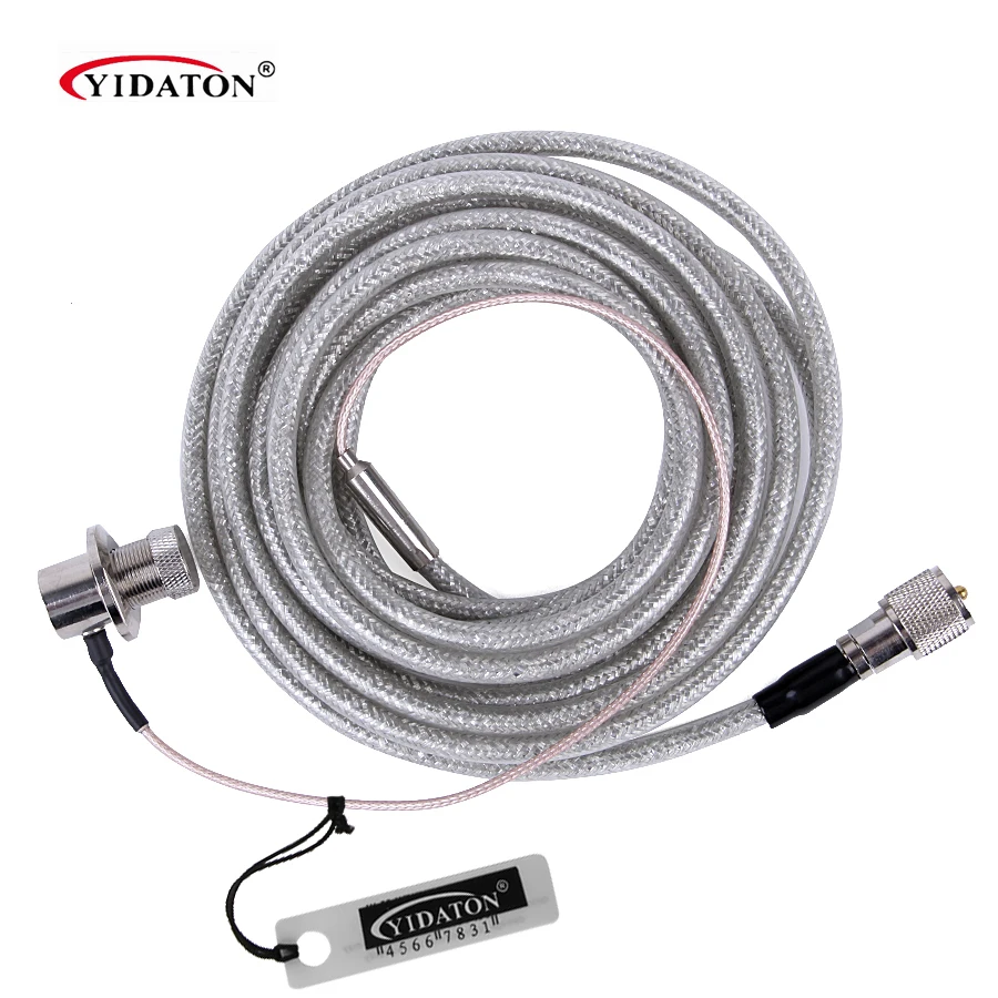 

1PC SURMEN SC-5MS PL-259 SO-239 Antenna Extension Cable for Car Radio Kenwood Yaesu Two Way Radio Accessories