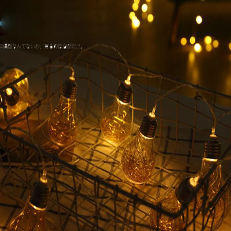 LED String Light Ball Bulbs Fairy Lights Christmas Lights Garden Patio Lamp Lights battery powered Wedding/Party Descrotion 10 20 40 80 leds star string light battery powered christmas lamp twinkle garlands holiday party wedding decorative fairy lights