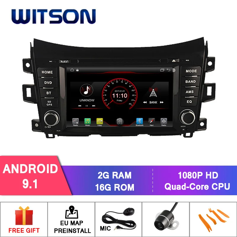 

WITSON Android 9.1 car dvd player with gps for NISSAN NAVARA/NP300/ALASKAN mirror link/DAB/OBD/TPMS/DVR/Wifi/3G/4G support