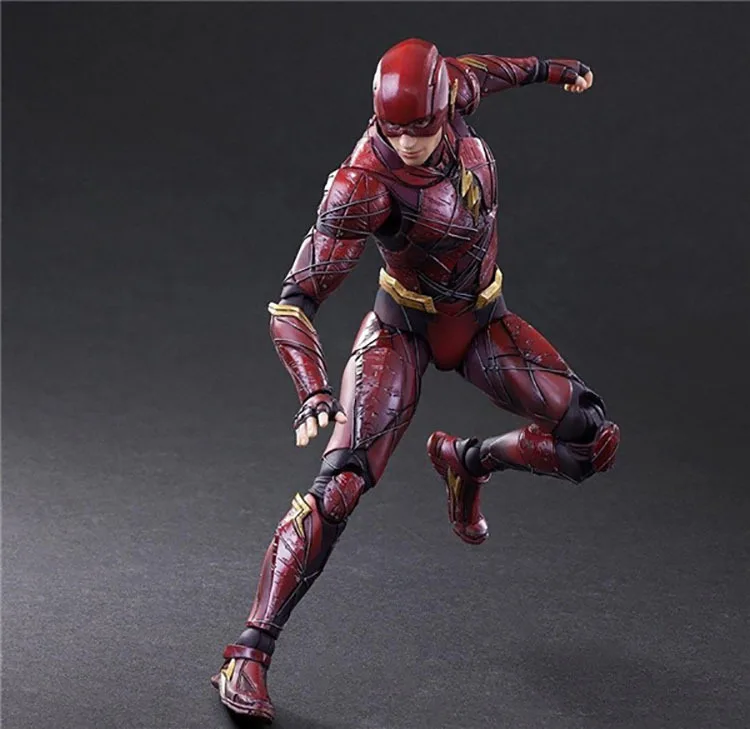 25 см Play Arts Kai The Flash Барт Аллен Лига Легенд Marvel экшн-игрушки Фигурки Аниме фигурки Коллекционные Фигурки Лидер продаж