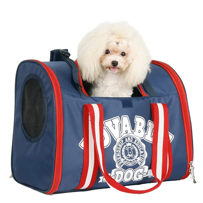 Dog Cat Pet Stroller Carrying Bag Oxford Canvas Dog Backpack Pet