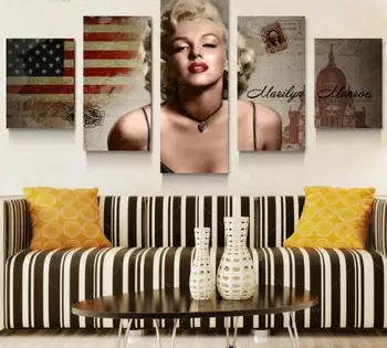 

Marilyn Monroe Figure Canvas Oil Painting Wall Picture For Living Room Home Decoration Canvas Art Modern Prints Unframed