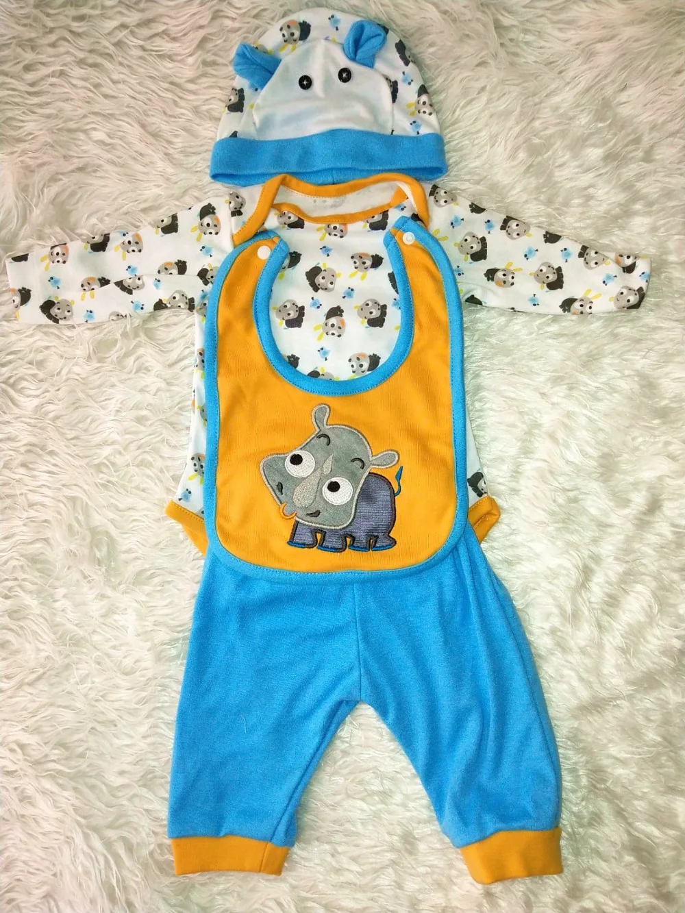 50 57 см reborn siliocne детский Кукольный комбинезон 5 шт./компл. bebe младенческий модная