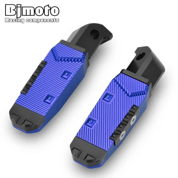 

BJMOTO Motorcycle Foot Pegs Rear Passenger Pedal For Yamaha T-MAX530 Tmax500 MT03 MT25 R3 R15 R25 MT07 MT09 FZ1 FZ6 XJ6 XJR1300