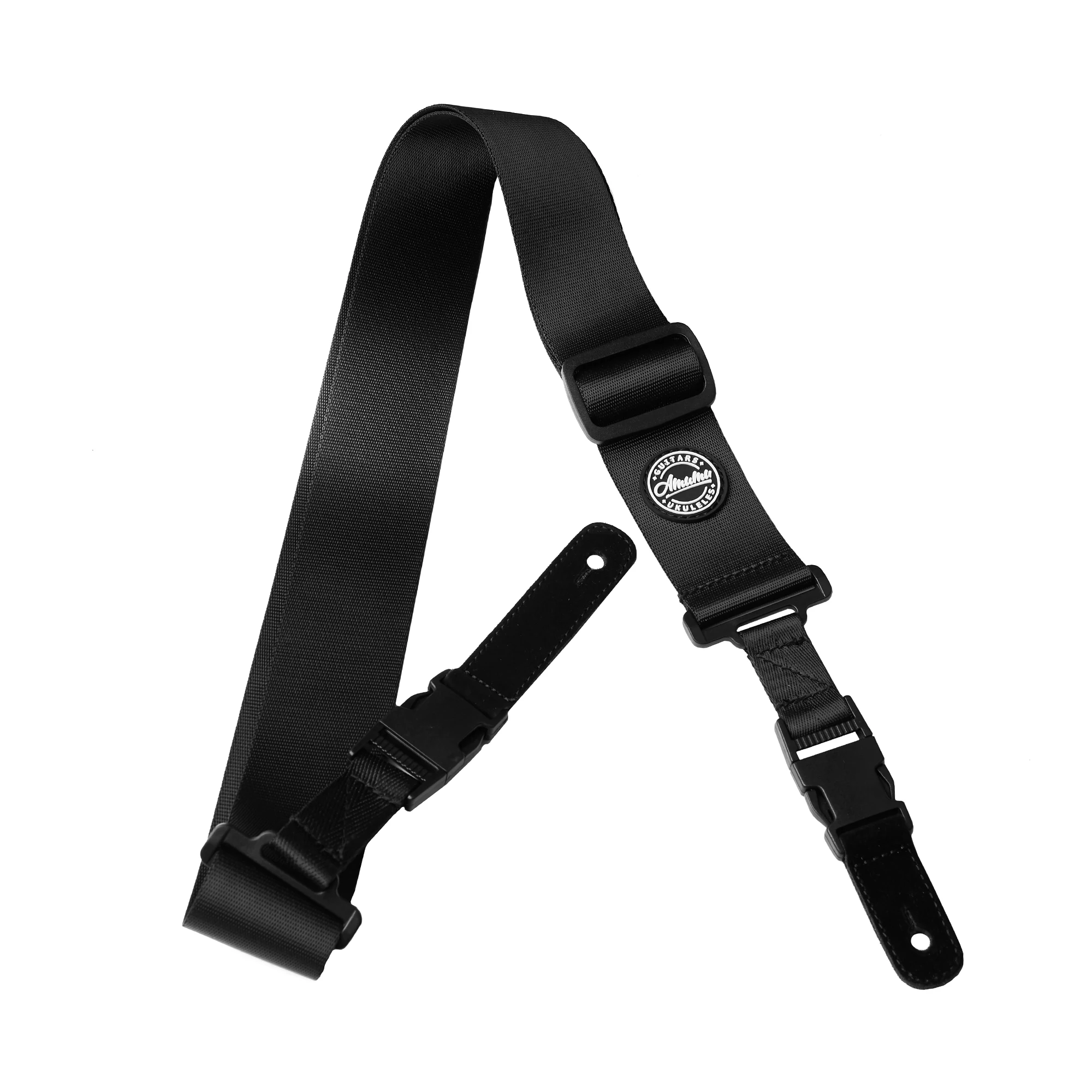 Seatbelt ClipLock Guitar Straps 90 160cm Length for Folk Acoustic Electric Guitar 5cm Width